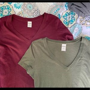BUNDLE of 2 VS Pink Short Sleeve Tees